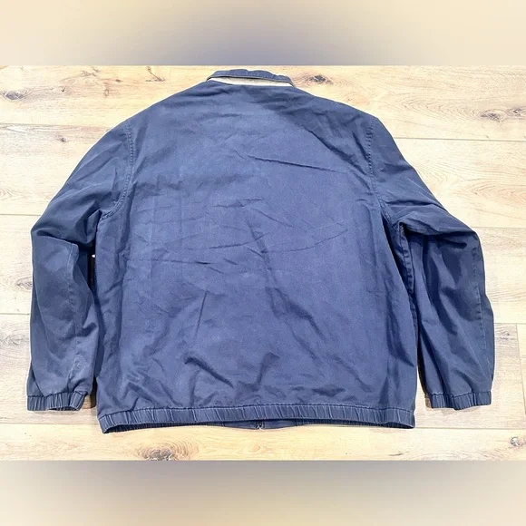 Vintage Polo Ralph Lauren Plaid Lined Harrington Jacket Blue Size 3LT Tall Lined - Picture 2 of 7